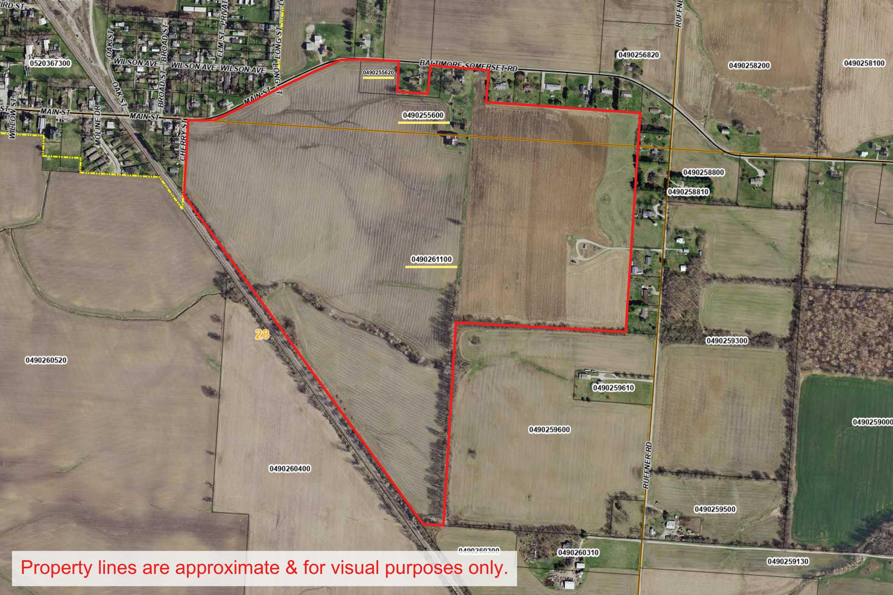 0 Baltimore Somerset Road Northeast Baltimore, OH 43105 - Photo 5 of 43 3 Parcels | Approximate Lot Lines - 2725 Baltimore-Somerset Road NE, Baltimore, OH 43046