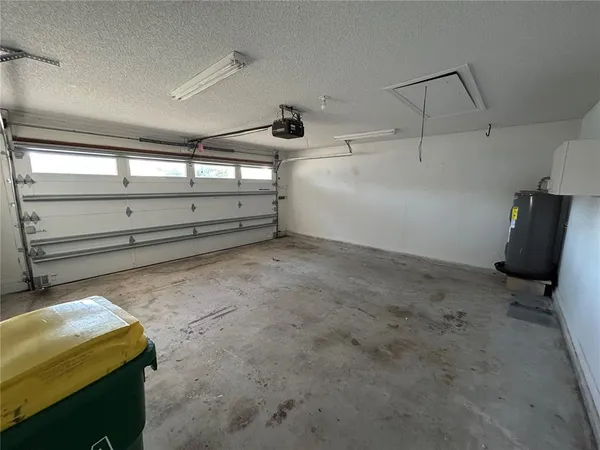 a view of a garage room