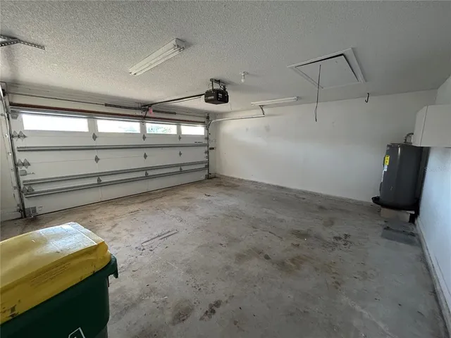 a view of a garage room