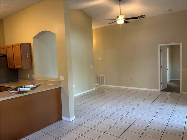 a view of kitchen with a sink