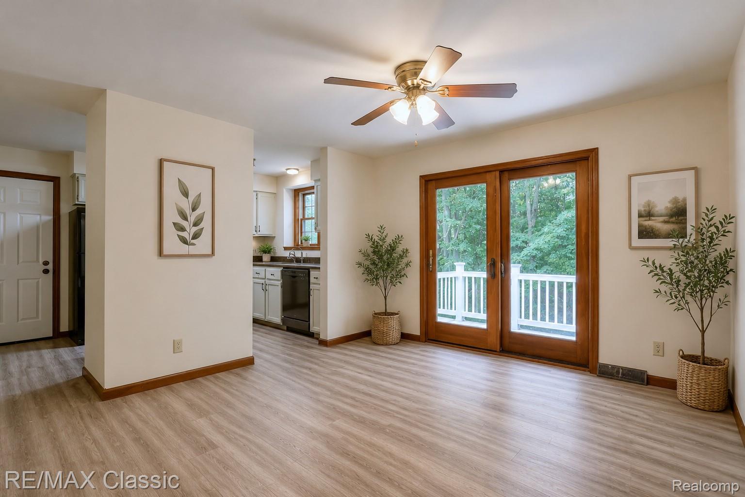 16645 Bordman Road Allenton, MI 48002 - Photo 15 of 48 Dining room with French doors leading to new wood deck