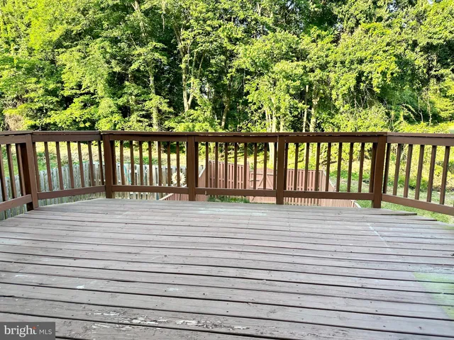 a view of wooden deck