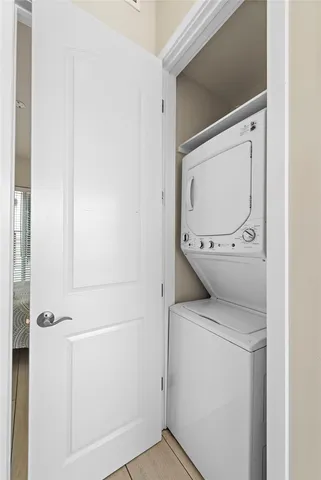 a utility room with a washer and dryer