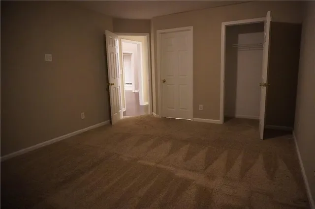 a view of hallway with stairs