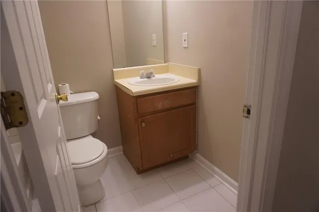 a view of empty room with windows