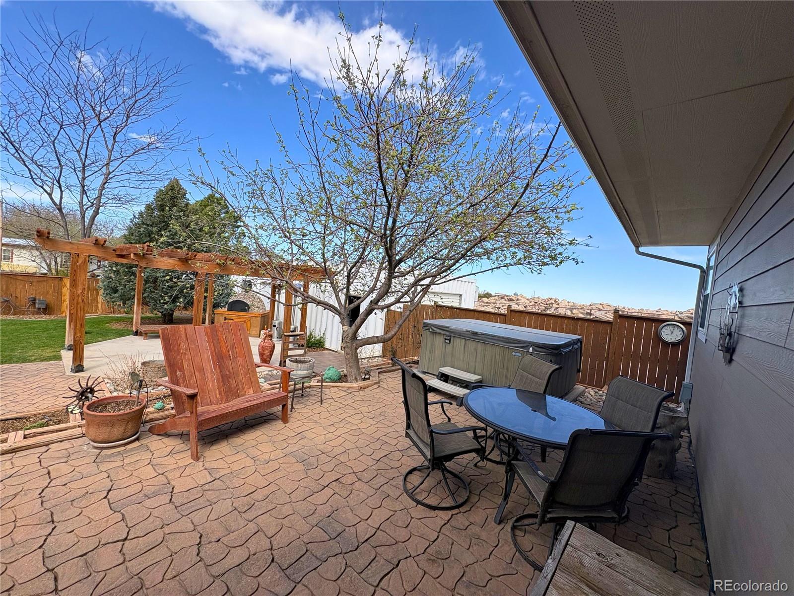 323 Fairview Street Otis, CO 80743 - Photo 28 of 38 a view of a chairs and table in backyard