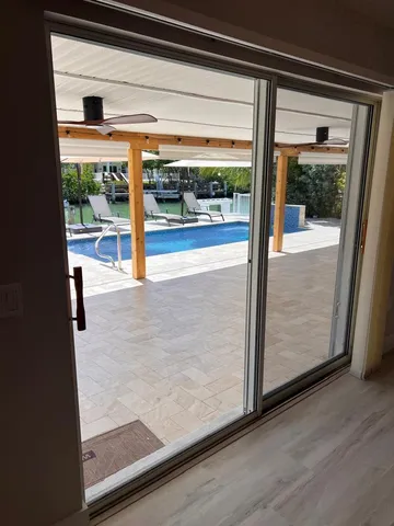 a view of an empty room