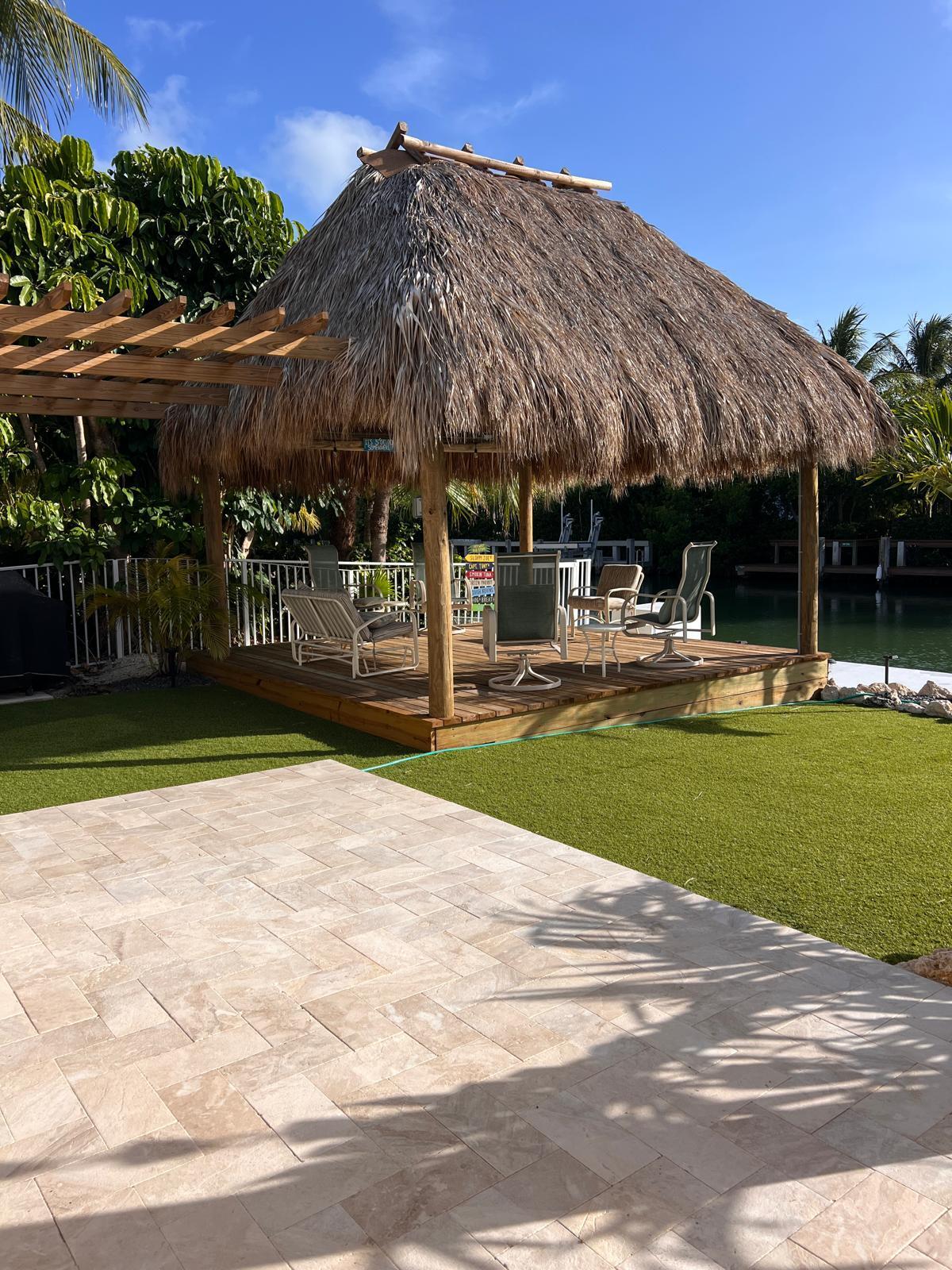 641 12th Street Key Colony Beach, FL 33051 - Photo 44 of 45 a swimming pool with outdoor seating and yard