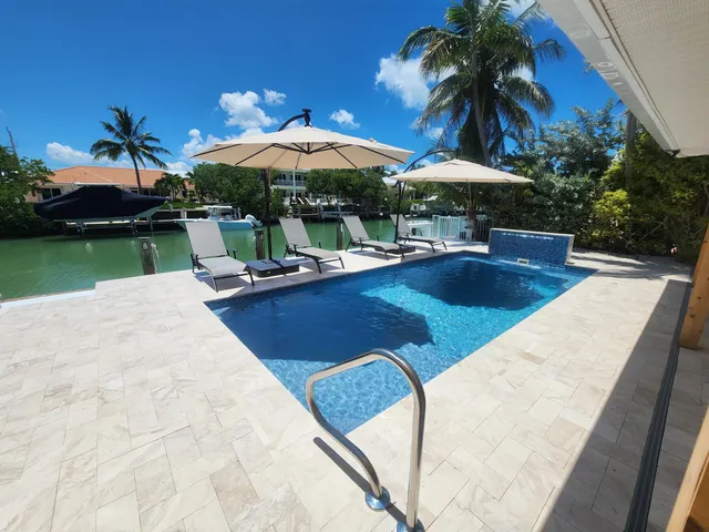 swimming pool with outdoor seating yard and green space