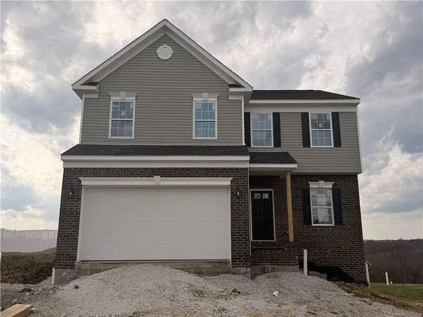 a front view of a house