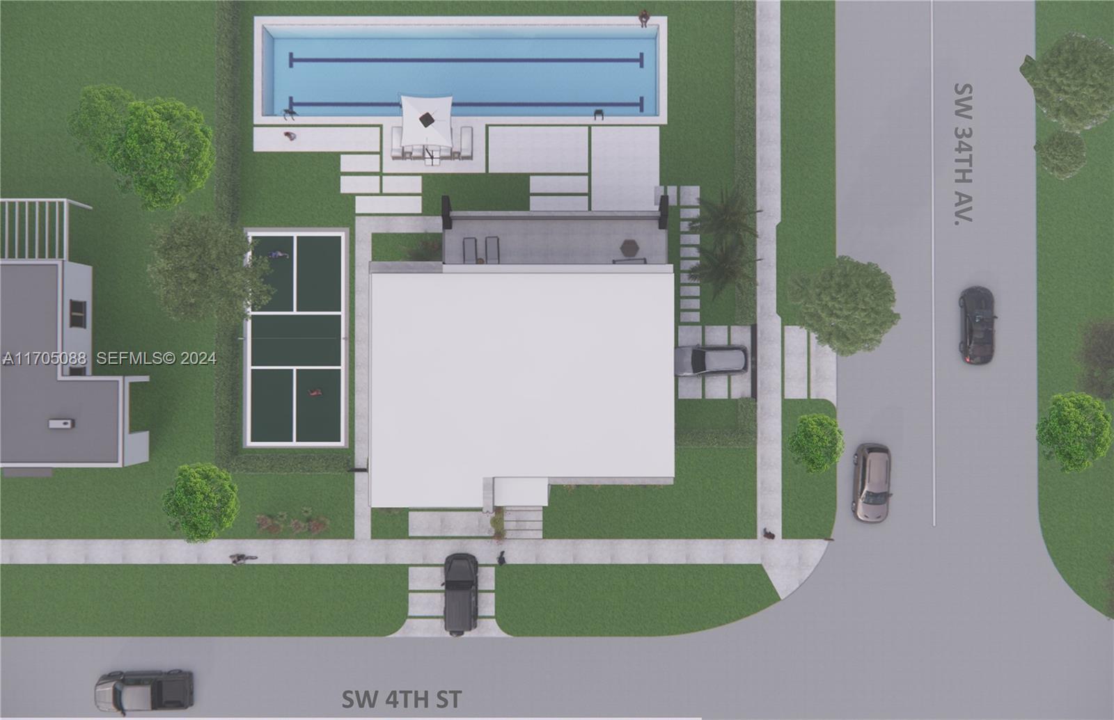 350 Southwest 34th Avenue Miami, FL 33135 - Photo 7 of 9 an aerial view of a house