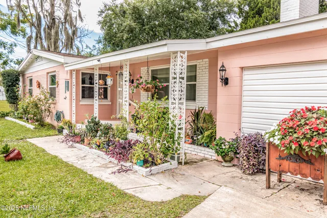 a view front of house with patio