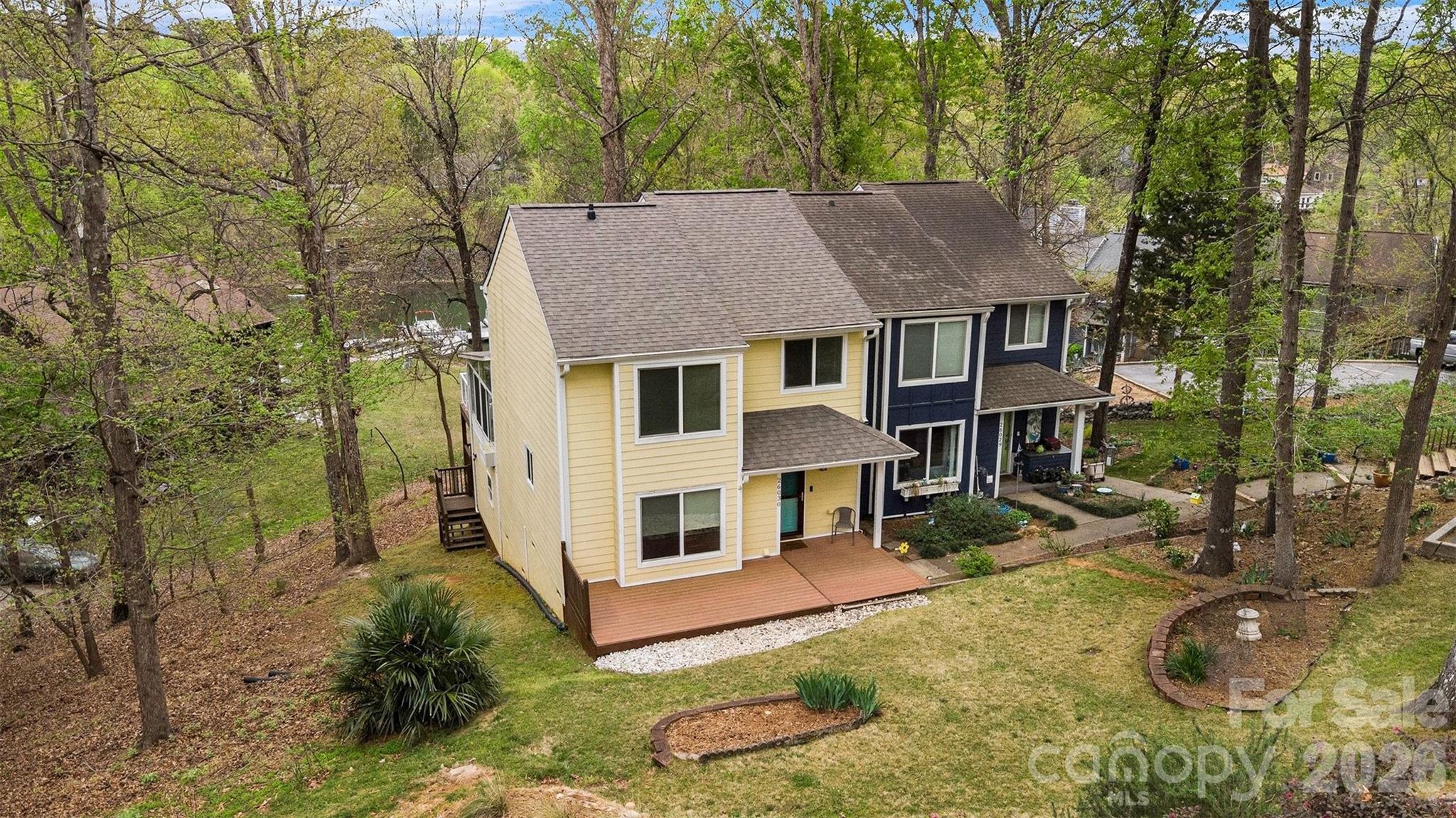 26030 Misty Way Drive Tega Cay, SC 29708 - Photo 29 of 43 aerial view of a house with swimming pool and sitting area