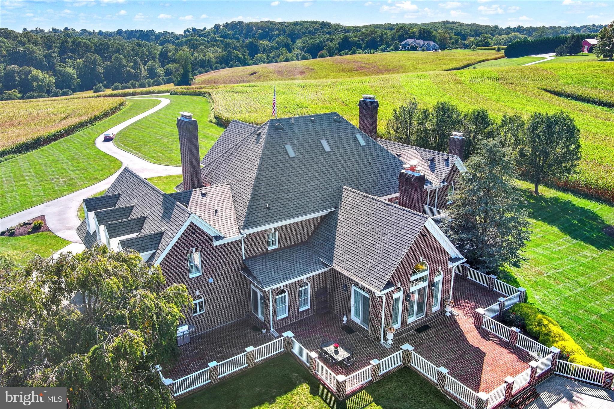 2258 Baldwin Mill Road Fallston, MD 21047 - Photo 8 of 82 an aerial view of house with a swimming pool yard and outdoor seating