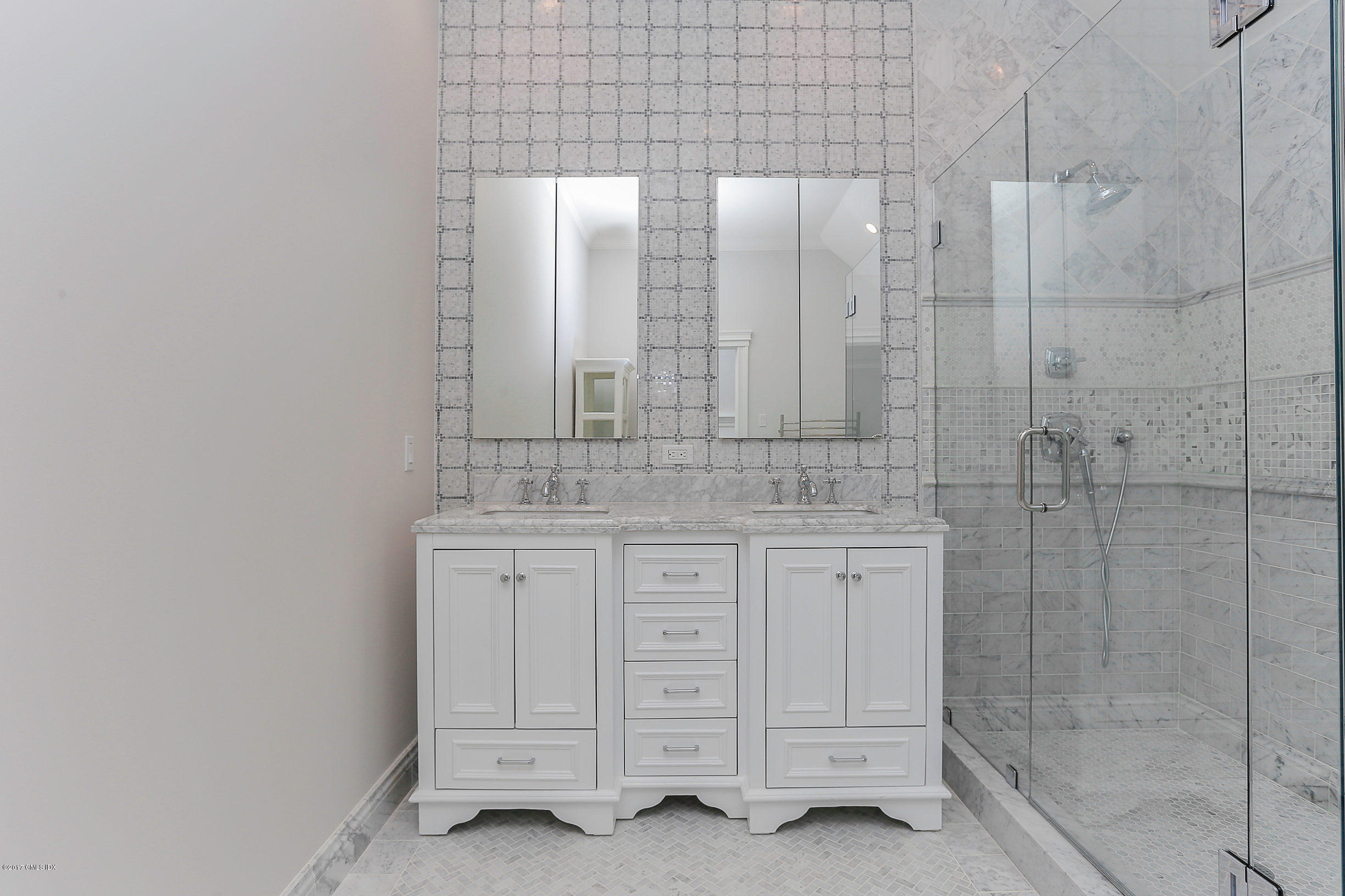 1 Club Road Riverside, CT 06878 - Photo 20 of 37 a bathroom with a shower and a sink