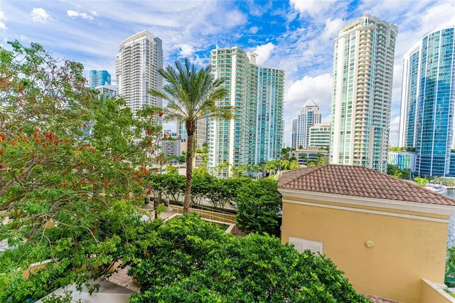 a view of a balcony with an outdoor space