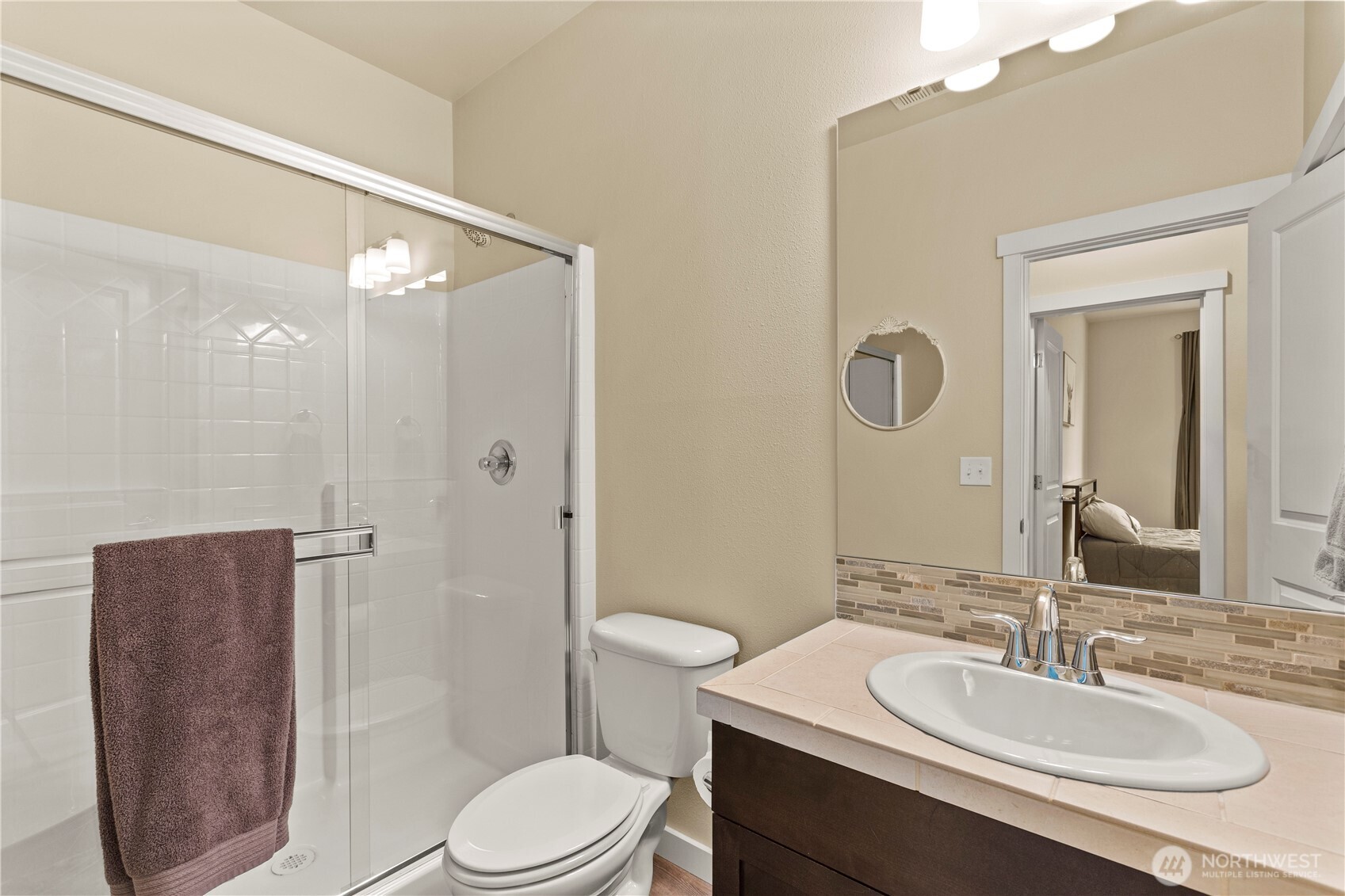 396 South Sergeant Street Buckley, WA 98321 - Photo 18 of 39 a bathroom with a sink toilet and shower
