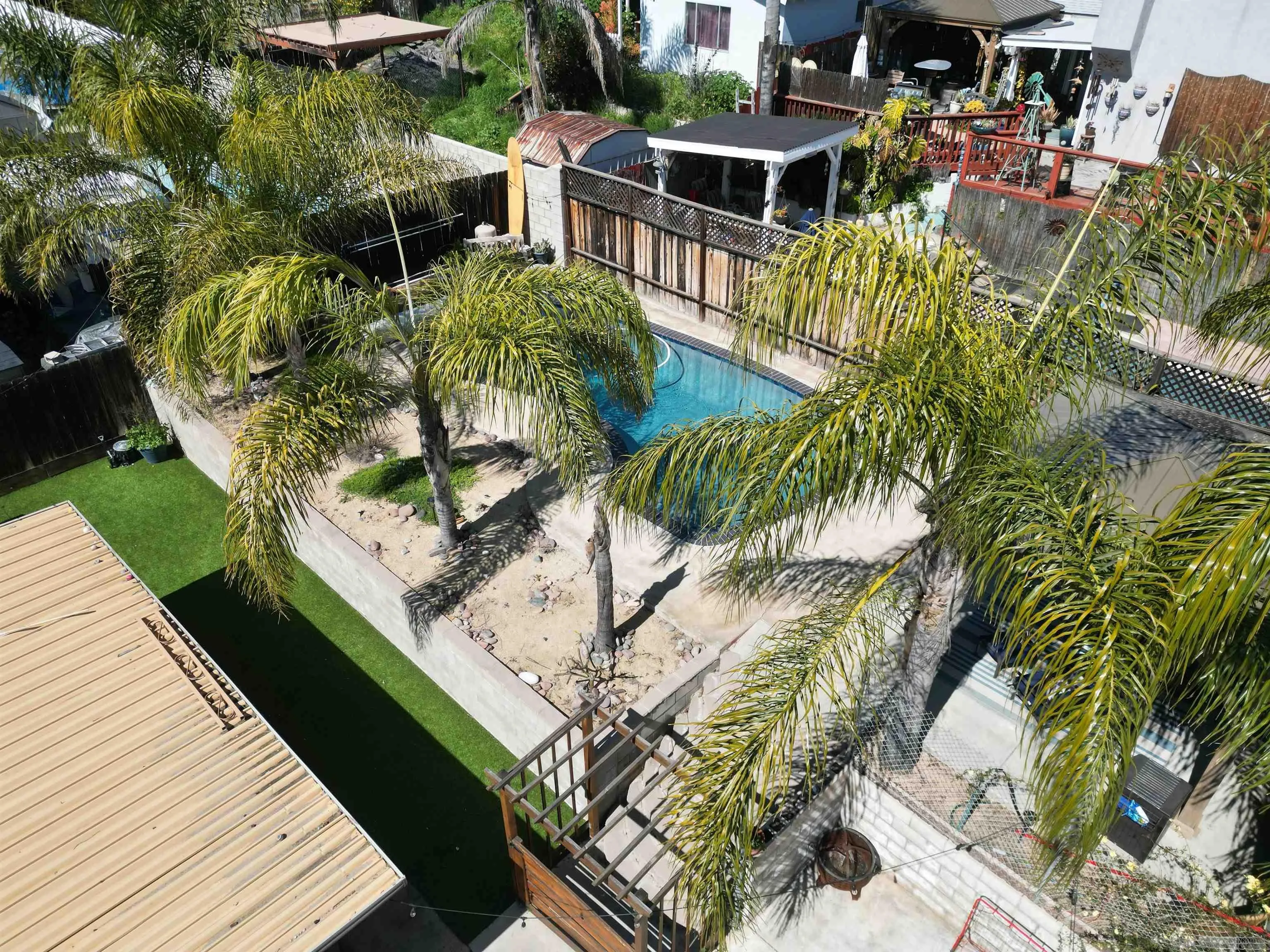 9456 Domer Road Santee, CA 92071 - Photo 26 of 30 an aerial view of a house with a yard