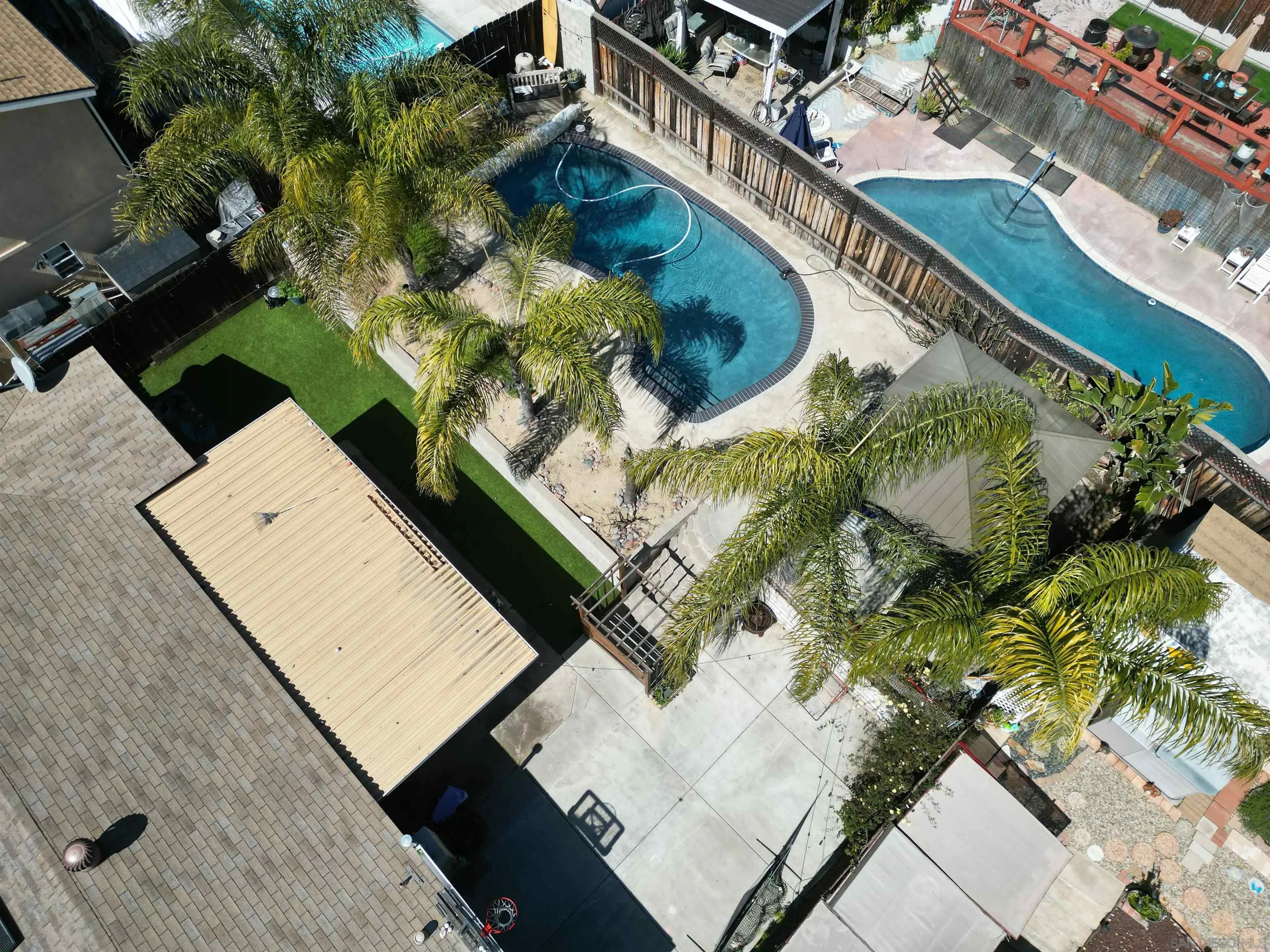 9456 Domer Road Santee, CA 92071 - Photo 27 of 30 an aerial view of a house with a yard
