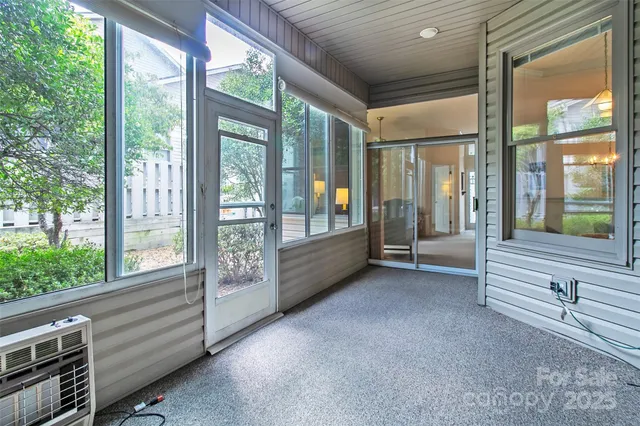 a view of a storage in a room