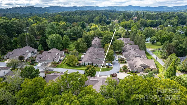 an aerial view of multiple house