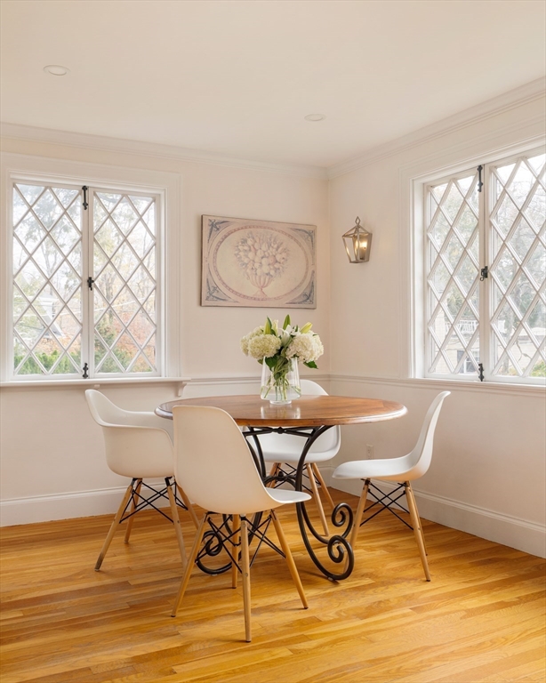 30 Prospect Street Winchester, MA 01890 - Photo 19 of 42 a view of a dining room with furniture and wooden floor