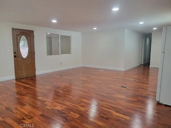 a view of a hallway with a elevator