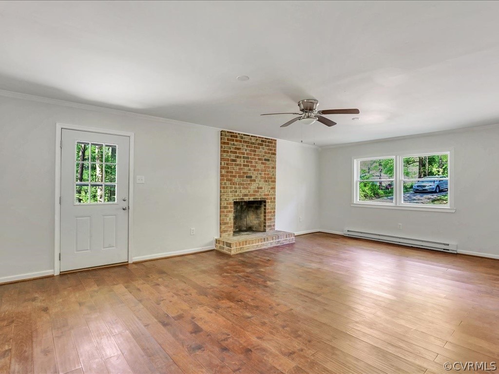 2125 Mountain View Road Powhatan, VA 23139 - Photo 17 of 28 Family Room in walk-out Basement with wood burning