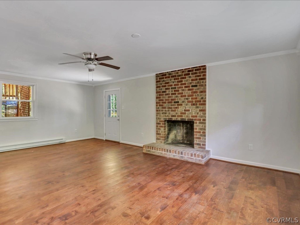 2125 Mountain View Road Powhatan, VA 23139 - Photo 18 of 28 Family Room in walk-out Basement with wood burning