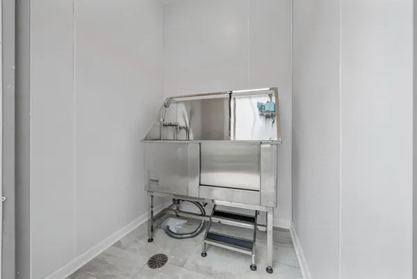 a room with storage and utility