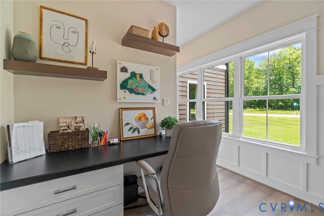4891 Gooden Trail Quinton, VA 23141 - Photo 46 of 52 Office area featuring light wood-style floors and