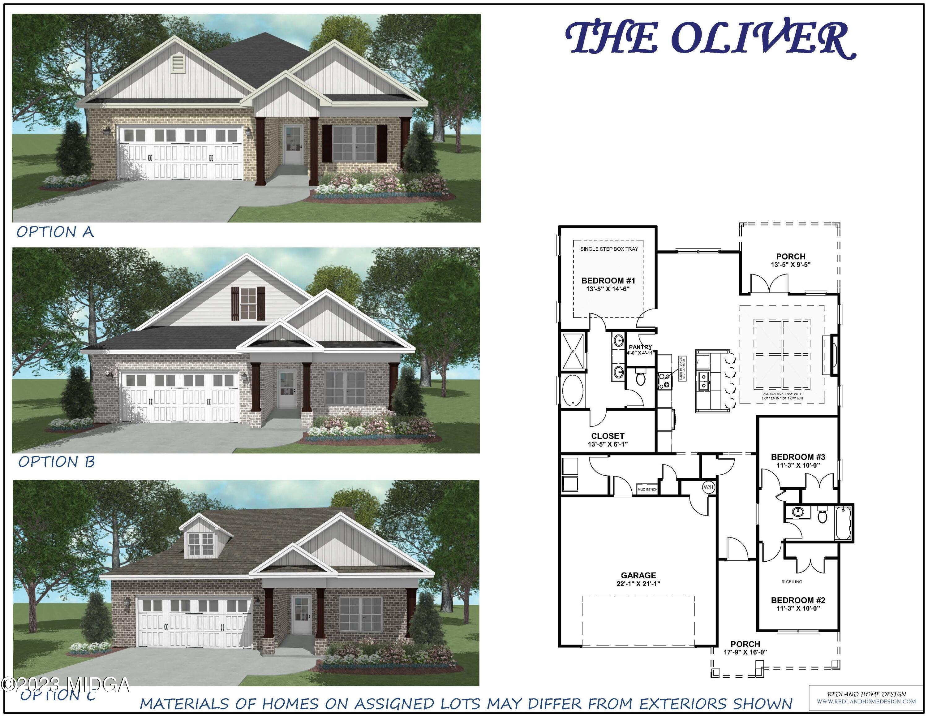 100 Raspberry Trail Perry, GA 31069 - Photo 1 of 1 Oliver Plan