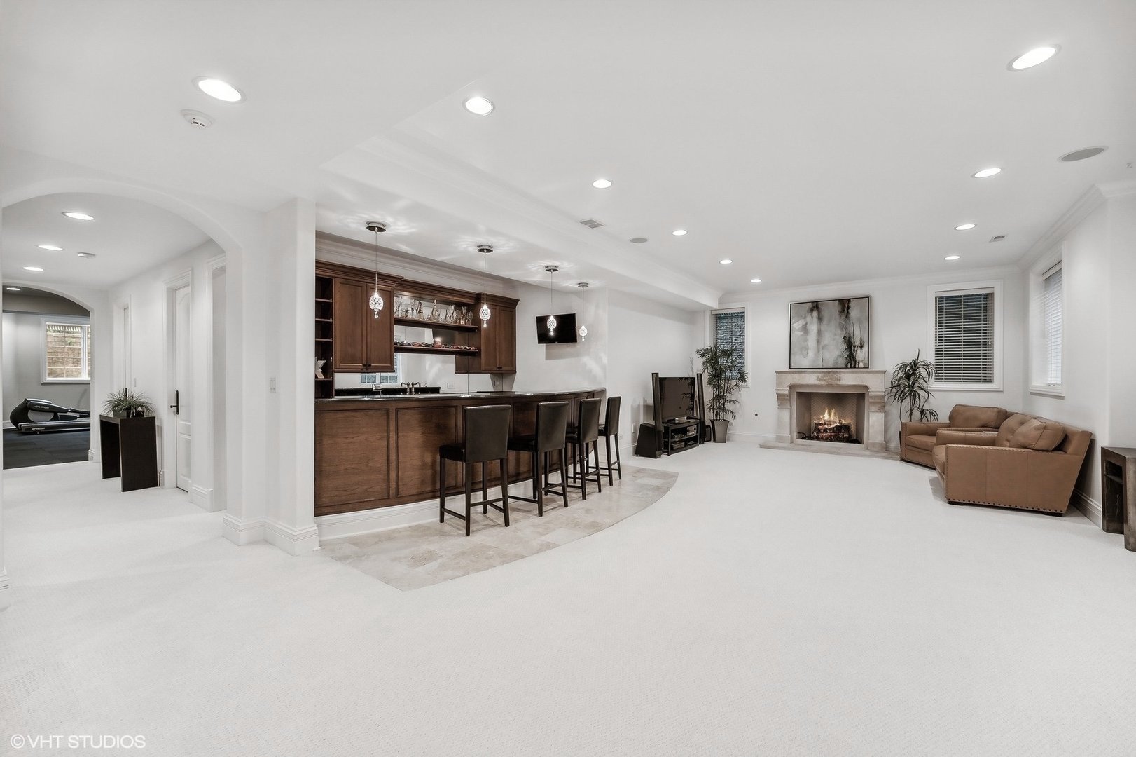 67 Beach Road Glencoe, IL 60022 - Photo 27 of 43 a large kitchen with a large counter top furniture and a table
