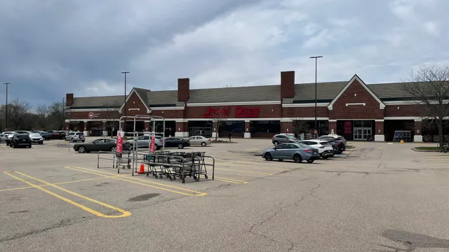a car parked in front of a building