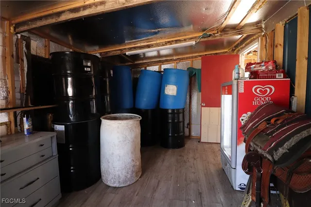 a view of storage and utility room