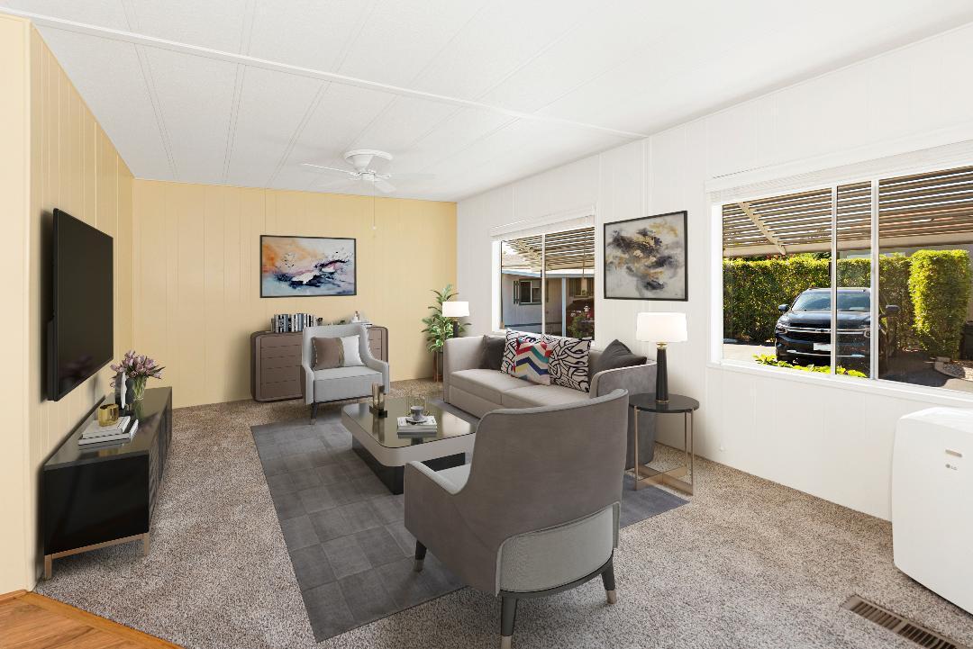 333 Old Mill Road, Unit 19 Santa Barbara, CA 93110 - Photo 4 of 16 Living room towards south