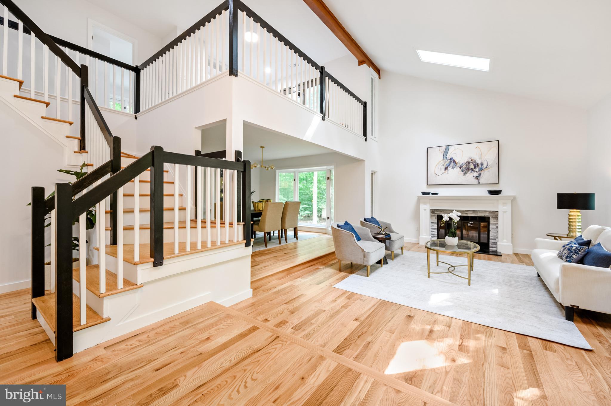 9501 Watts Road Great Falls, VA 22066 - Photo 15 of 73 Living room with new oak hardwood floors