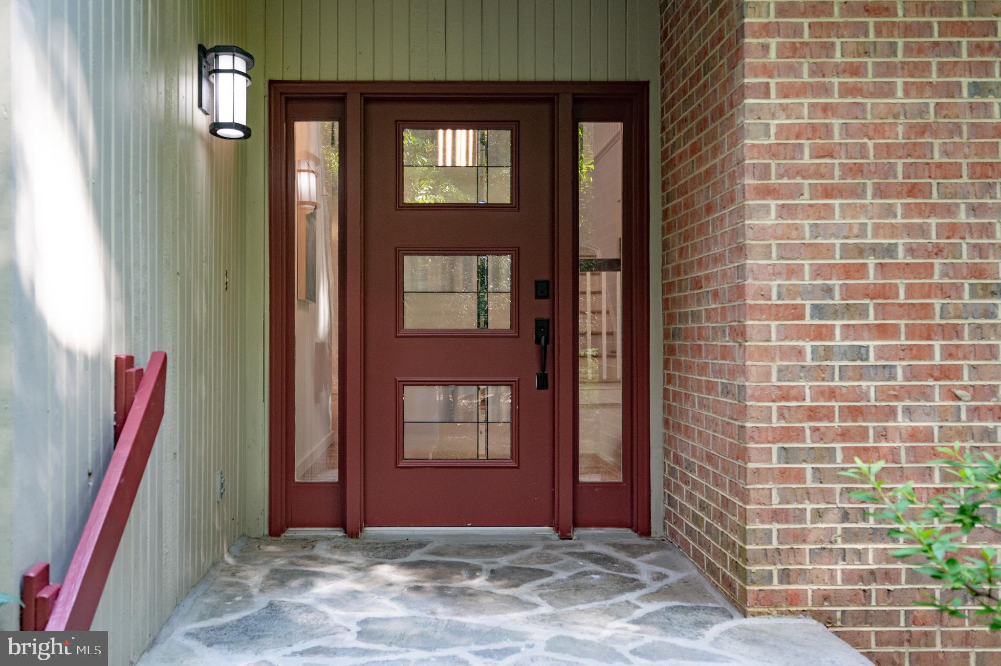 9501 Watts Road Great Falls, VA 22066 - Photo 9 of 73 New flagstone stoop and new front door
