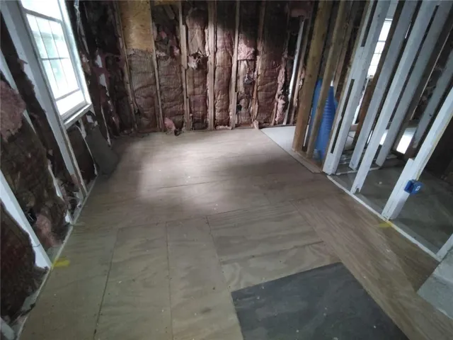 a view of a room with walk in closet