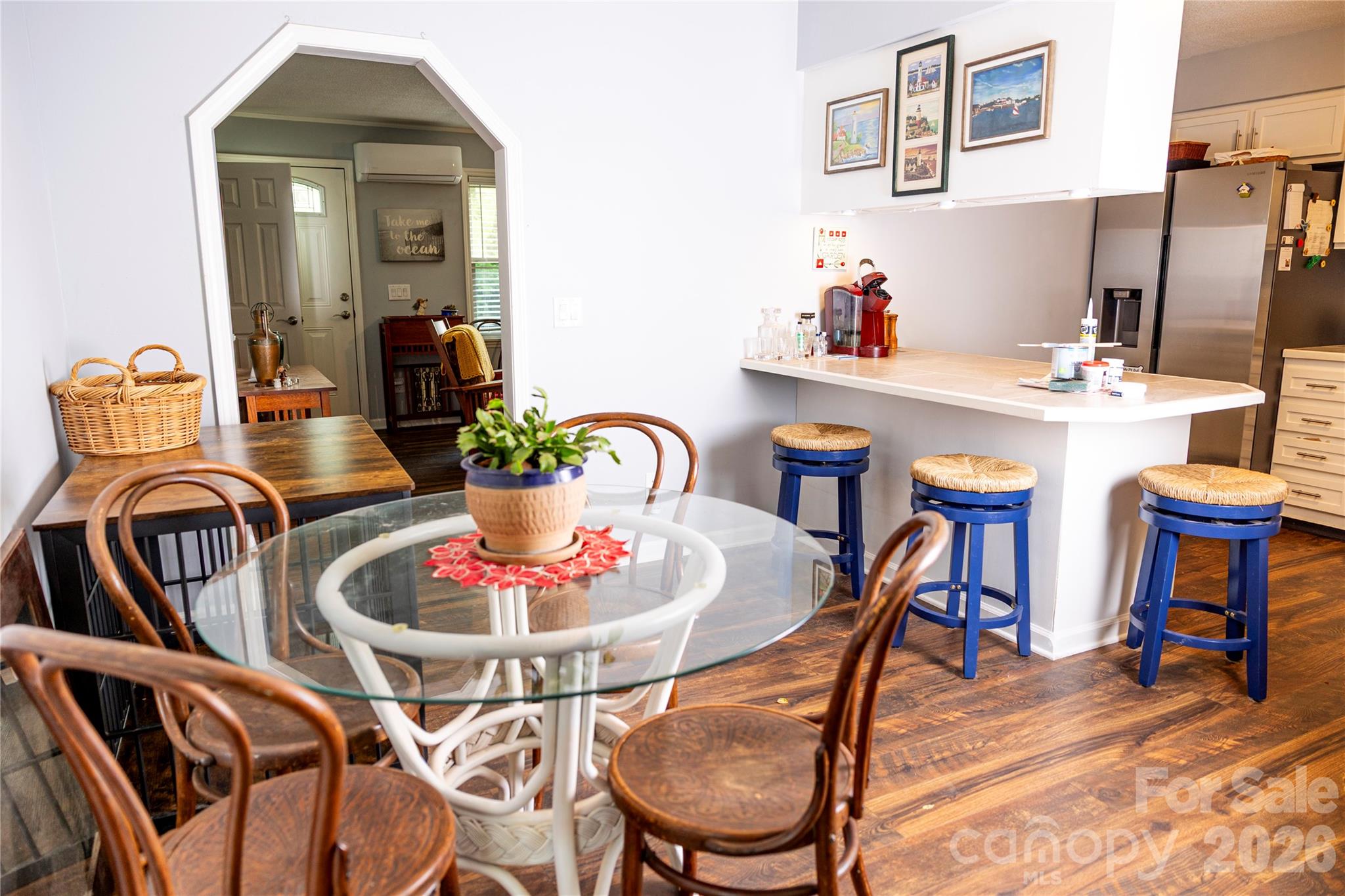 57 Gribble Road Franklin, NC 28734 - Photo 11 of 39 a dining room with furniture and wooden floor