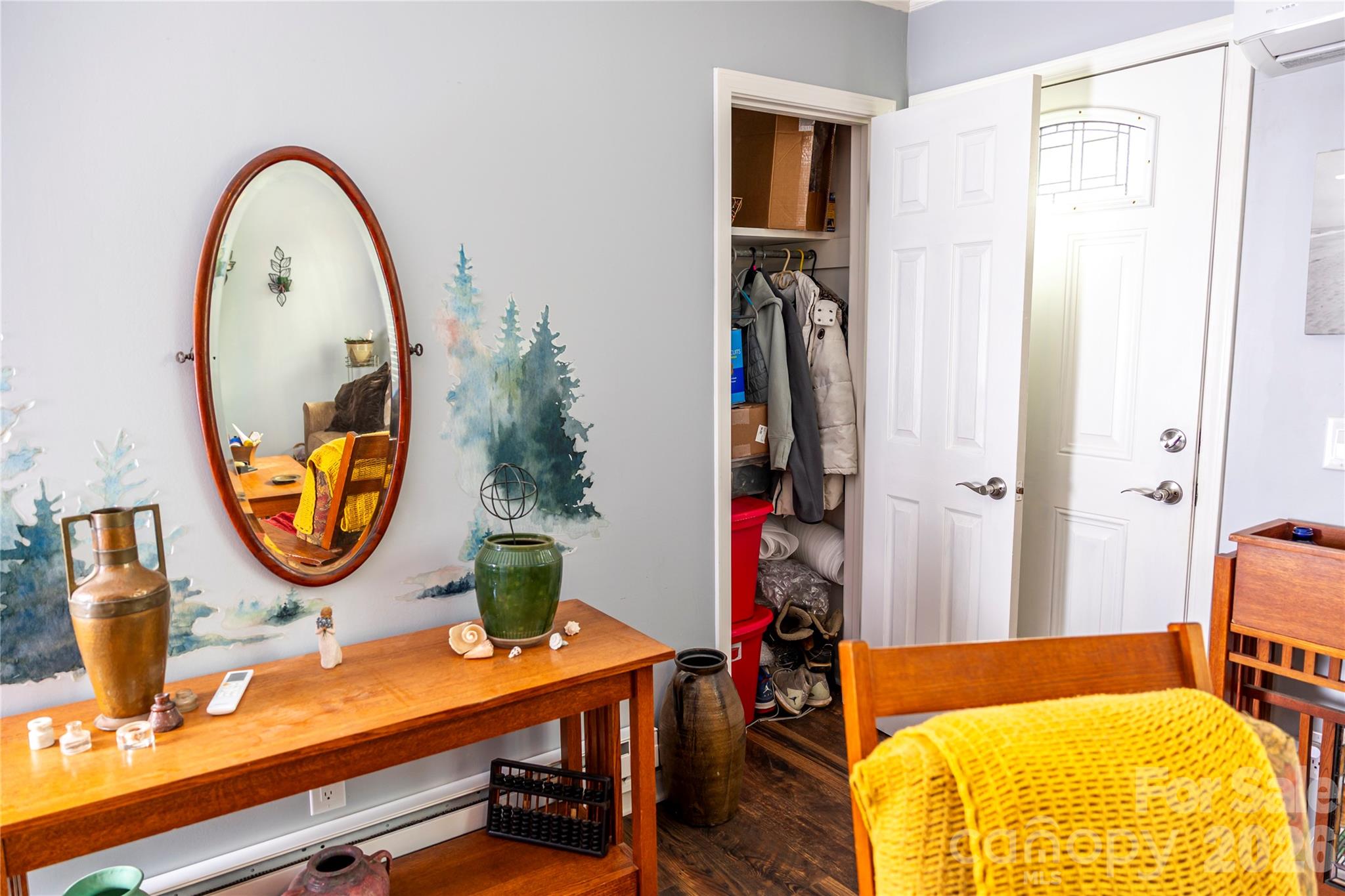57 Gribble Road Franklin, NC 28734 - Photo 19 of 39 a room with furniture and a mirror