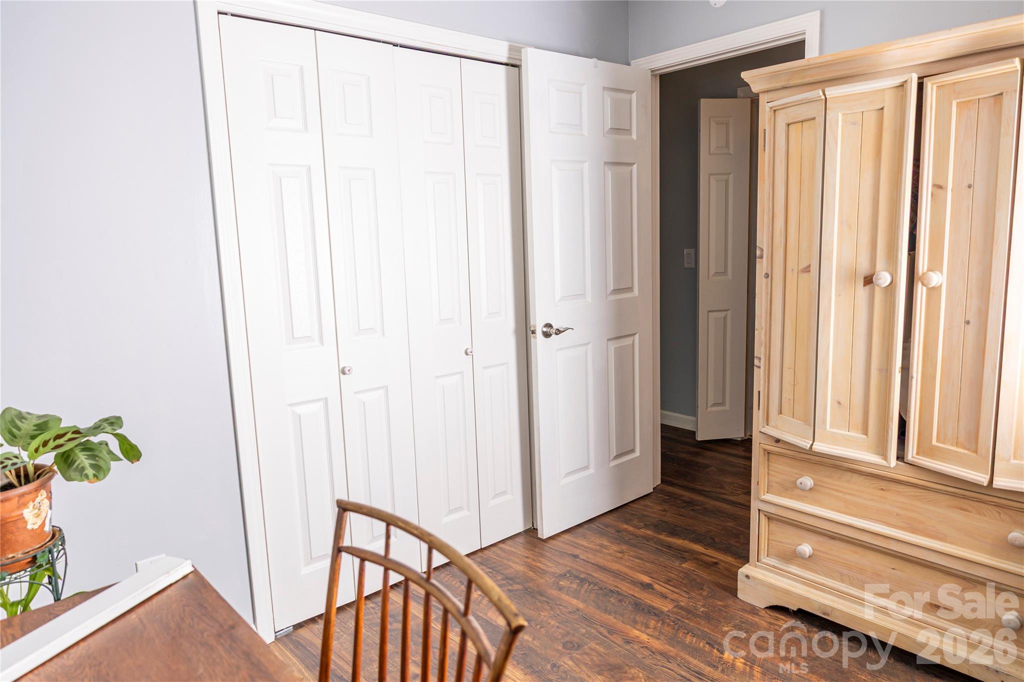 57 Gribble Road Franklin, NC 28734 - Photo 26 of 39 a view of a hallway with wooden floor and staircase