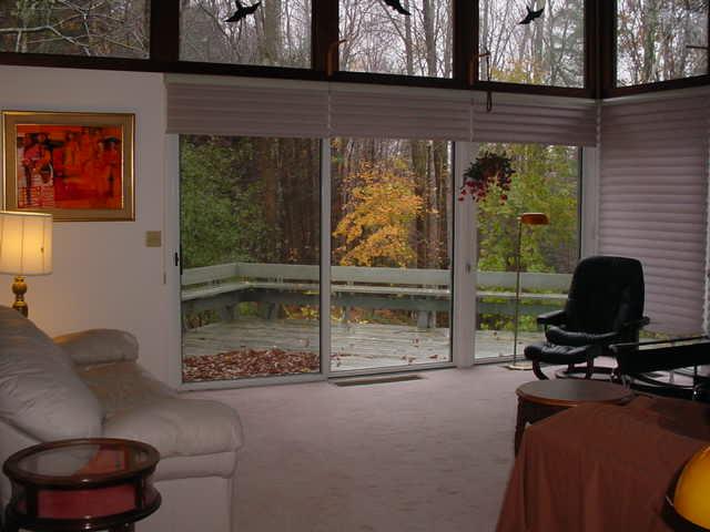 14 Averic Road Stockbridge, MA 01266 - Photo 9 of 16 a living room with furniture and a floor to ceiling window