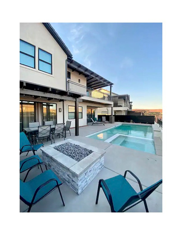2600 Ocotillo Way, Unit 56 Santa Clara, UT 84765 - Photo 9 of 33 Outdoor pool with a fire pit, a balcony, and a patio