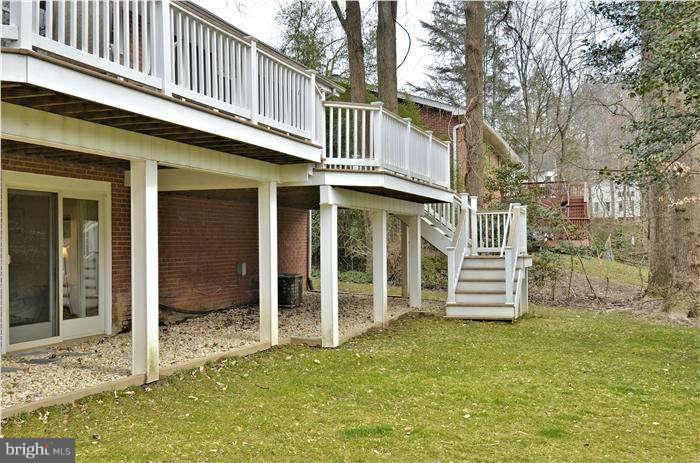 7908 Carteret Road Bethesda, MD 20817 - Photo 23 of 30 Trex Deck with Stairs to rear yard