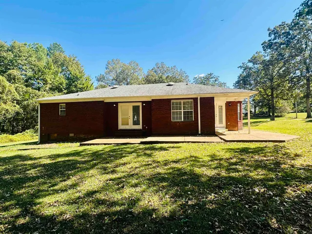 a backyard of a house