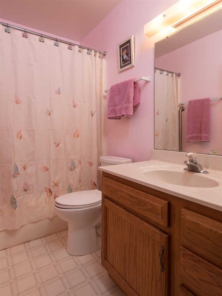 1053 Amber Ridge Road Charlottesville, VA 22901 - Photo 7 of 13 a bathroom with a sink a toilet and shower curtain