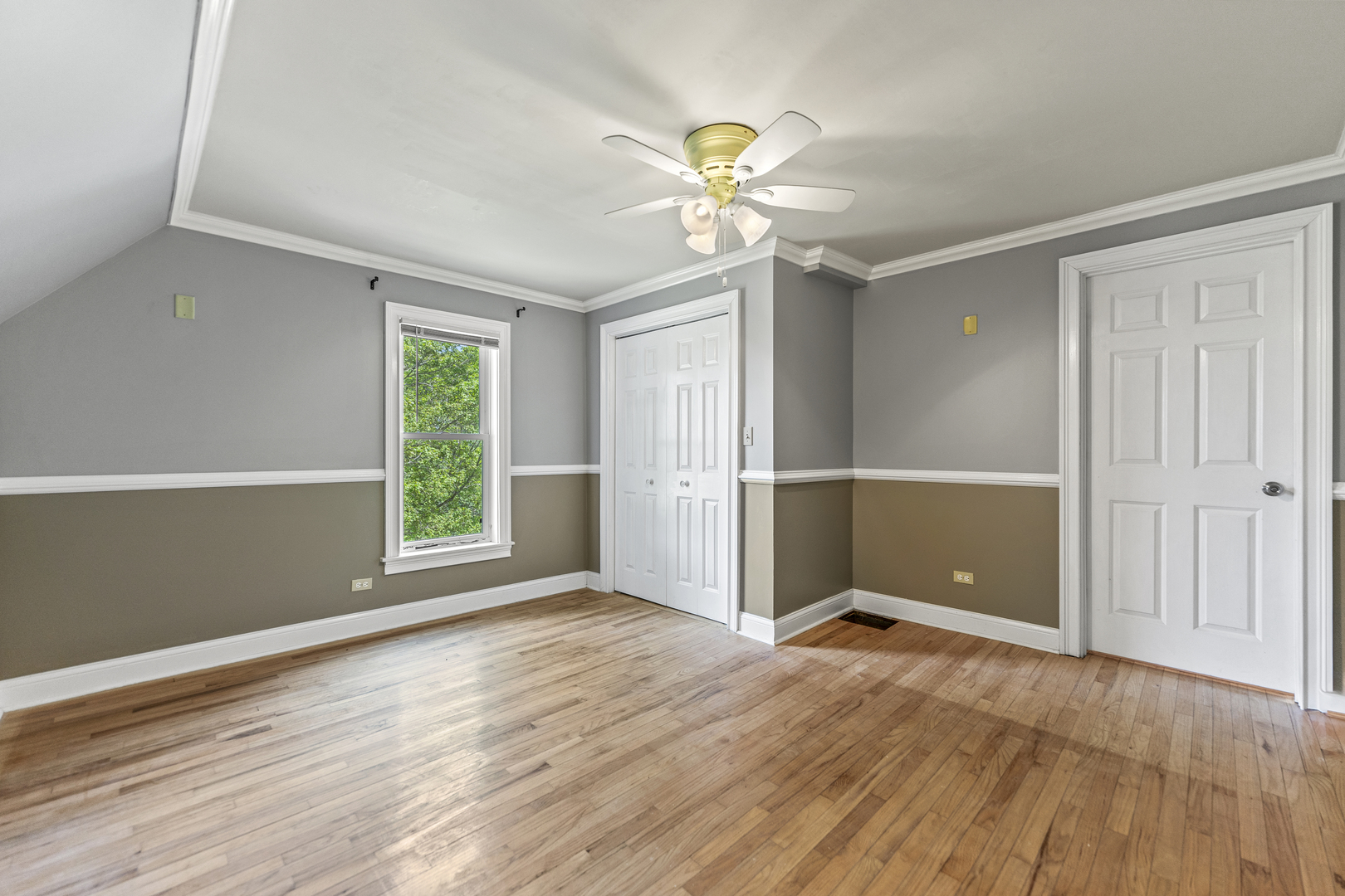 7496 Wolf Road Kingston, IL 60145 - Photo 16 of 38 a view of an empty room with wooden floor and a window