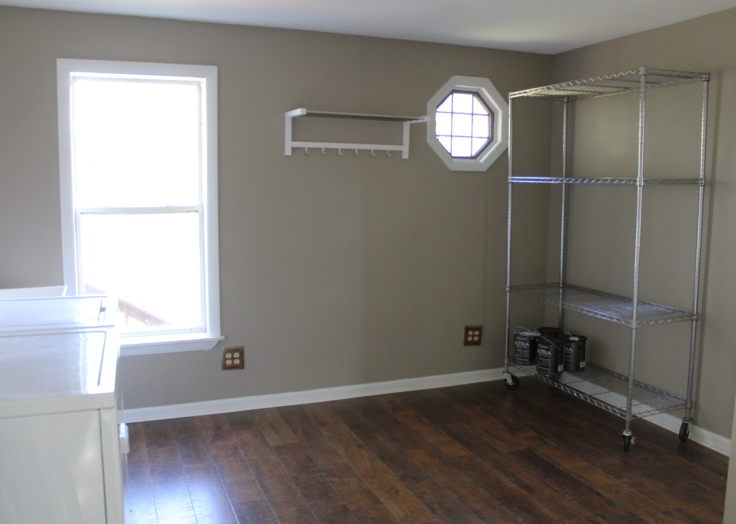 7496 Wolf Road Kingston, IL 60145 - Photo 23 of 38 a view of empty room with wooden floor and window