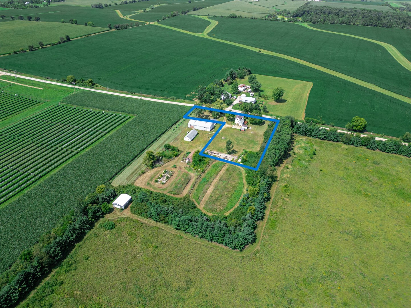 7496 Wolf Road Kingston, IL 60145 - Photo 37 of 38 a green field with lots of trees in it
